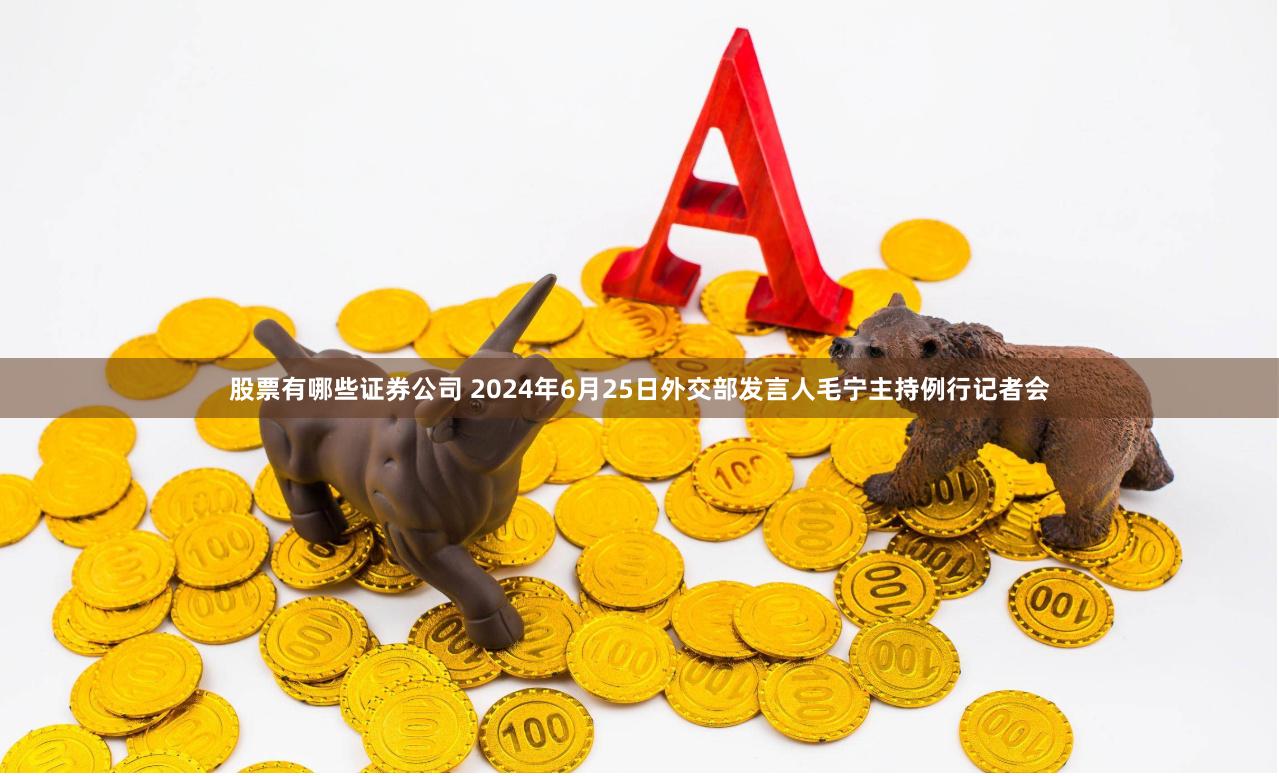 股票有哪些证券公司 2024年6月25日外交部发言人毛宁主持例行记者会